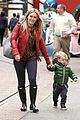 hilary duff santa claus visit with luca 18