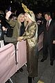 lady gaga rocks golden headpiece for artpop promo 12
