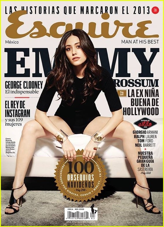 Emmy Rossum: Topless for 'Esquire' Magazine January 2014: Photo 3008615