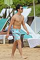 joe jonas shirtless beach frisbee player in hawaii 05