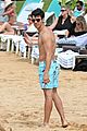 joe jonas shirtless beach frisbee player in hawaii 08