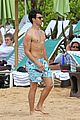 joe jonas shirtless beach frisbee player in hawaii 17