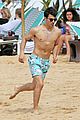 joe jonas shirtless beach frisbee player in hawaii 18