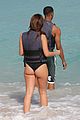 michael b jordan shirtless beach stroll with mystery girl 16