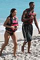 michael b jordan shirtless beach stroll with mystery girl 25