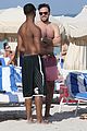michael b jordan shirtless beach stroll with mystery girl 30