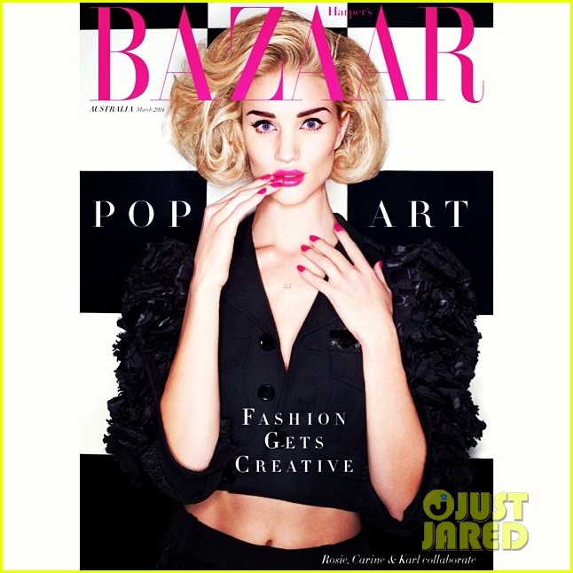 Rosie Huntington-Whiteley Shares Another 'Harpers Bazaar' Cover!: Photo
