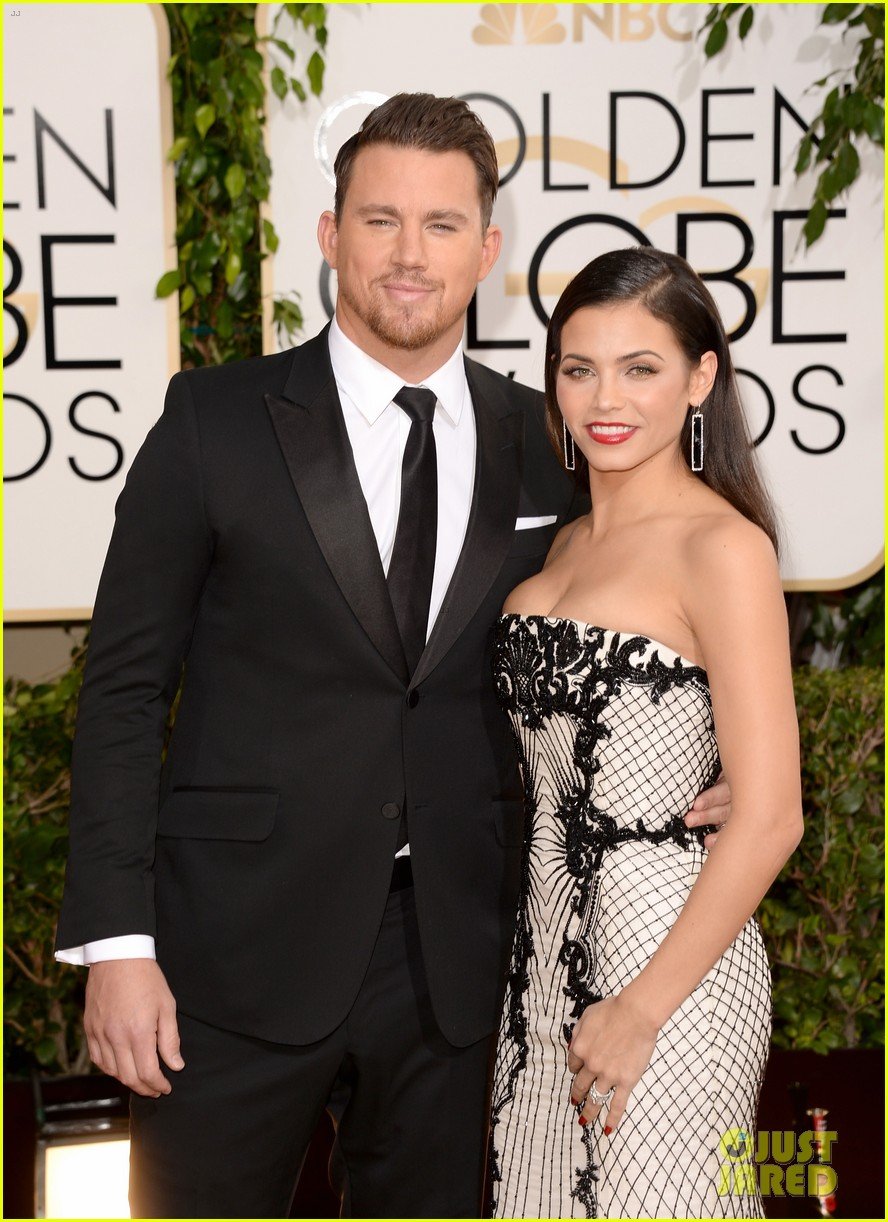 Channing Tatum & Jenna Dewan Golden Globes 2014 Red Carpet Photo