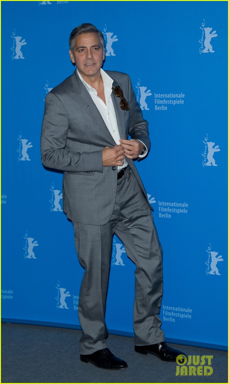 Clooney & 'Monuments Men' Cast Conga at Berlinale! Photo