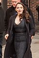 kat dennings bares cleavage for 2 broke girls promo tour 06