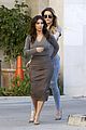 kim kardashian goes back to brunette hair steps out with sisters khloe kylie with new do 11
