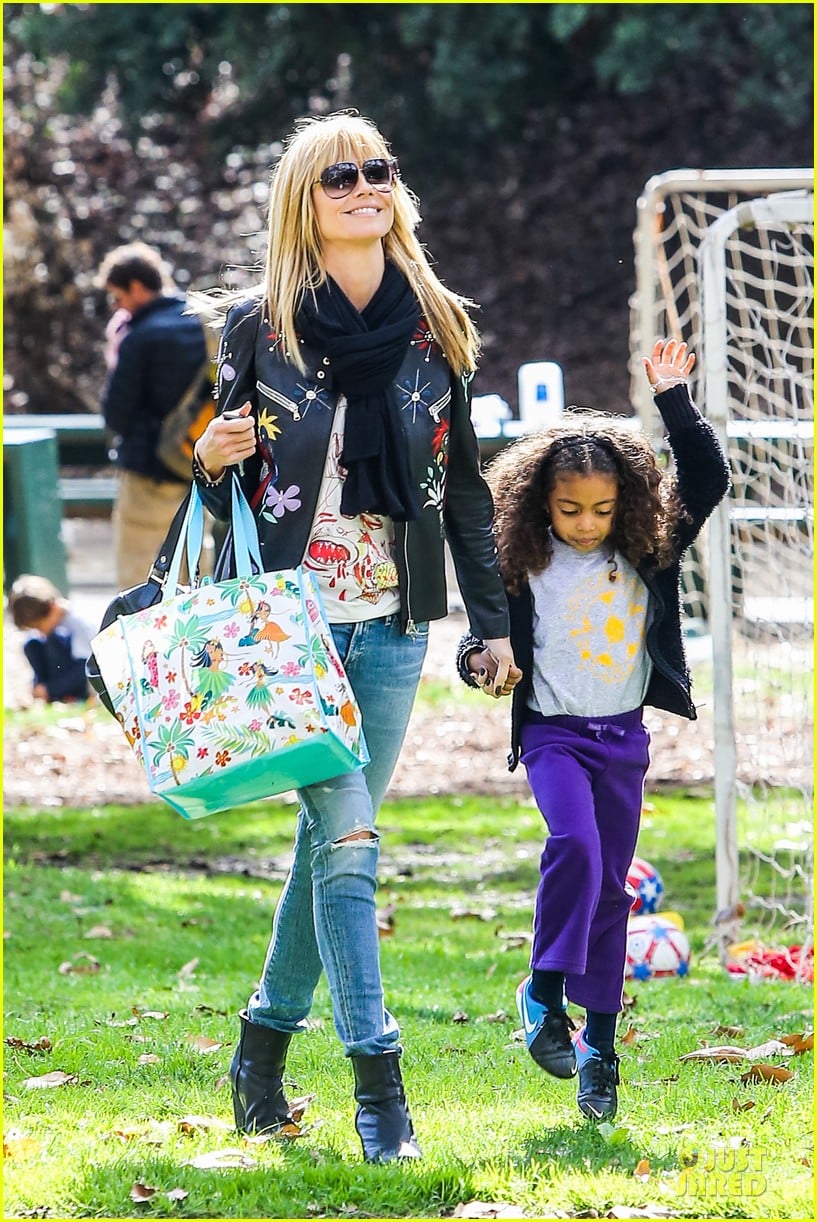 Heidi Klum Soccer Mom at Leni & Johan's Saturday Game! Photo 3049868