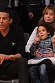 ellen pompeo will ferrell lakers courtside seats with the kids 02