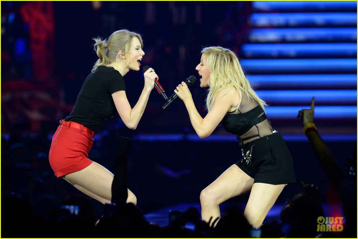 Taylor Swift & Ellie Goulding Perform 'Burn' in England - Watch Now