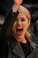 dianna agron amy schumer lakers game 04