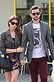 ashley greene paul khoury go in for a kiss after lunch 02