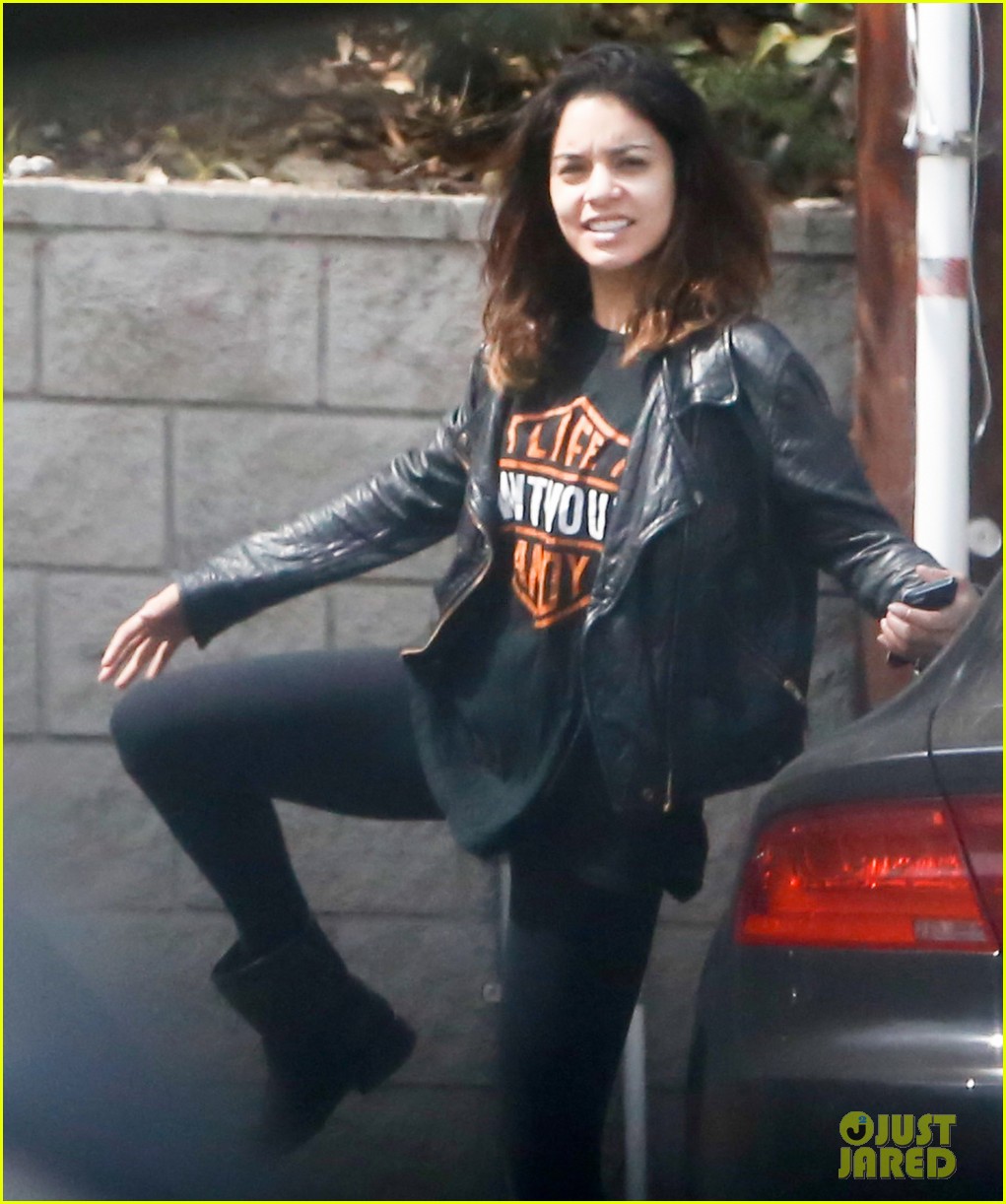 Vanessa Hudgens is a Total Biker Babe in Harley Davidson Gear!: Photo