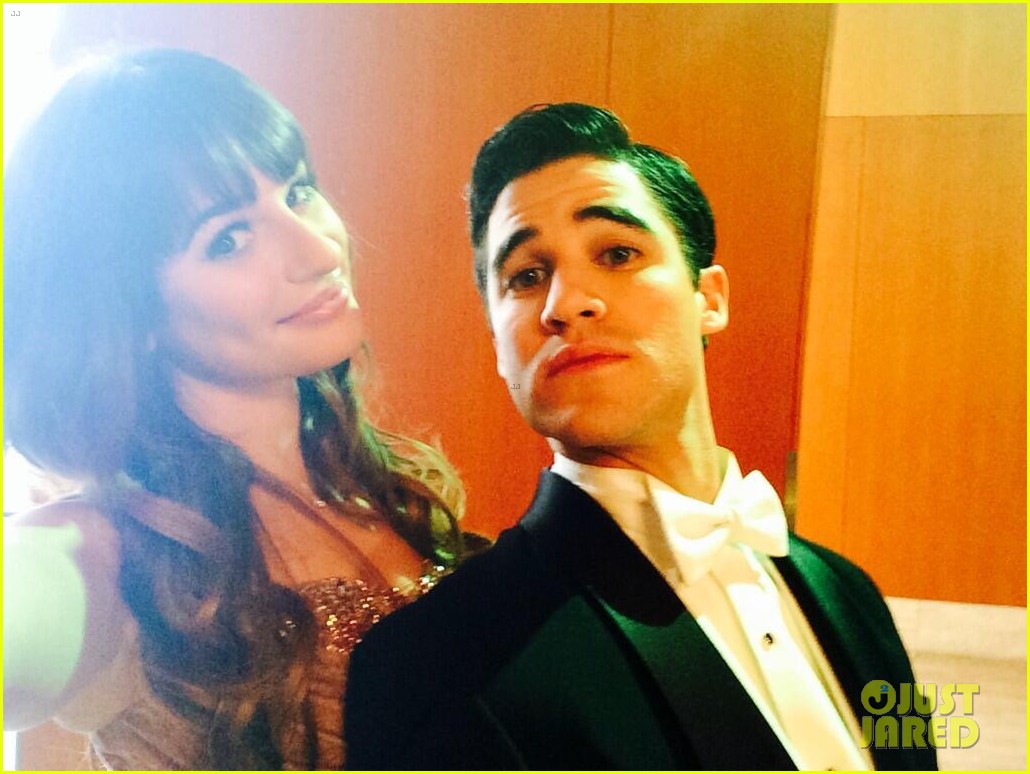 Lea Michele & Darren Criss Film Classic Broadway Song for 'Glee' Photo