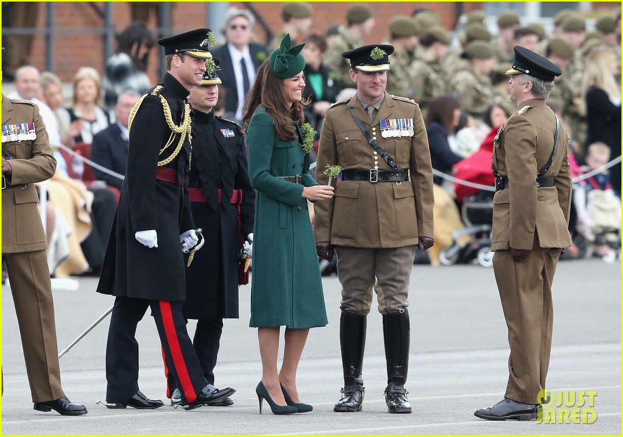 Kate Middleton Goes Green for St. Patrick's Day Parade with Prince William! Photo 3073286