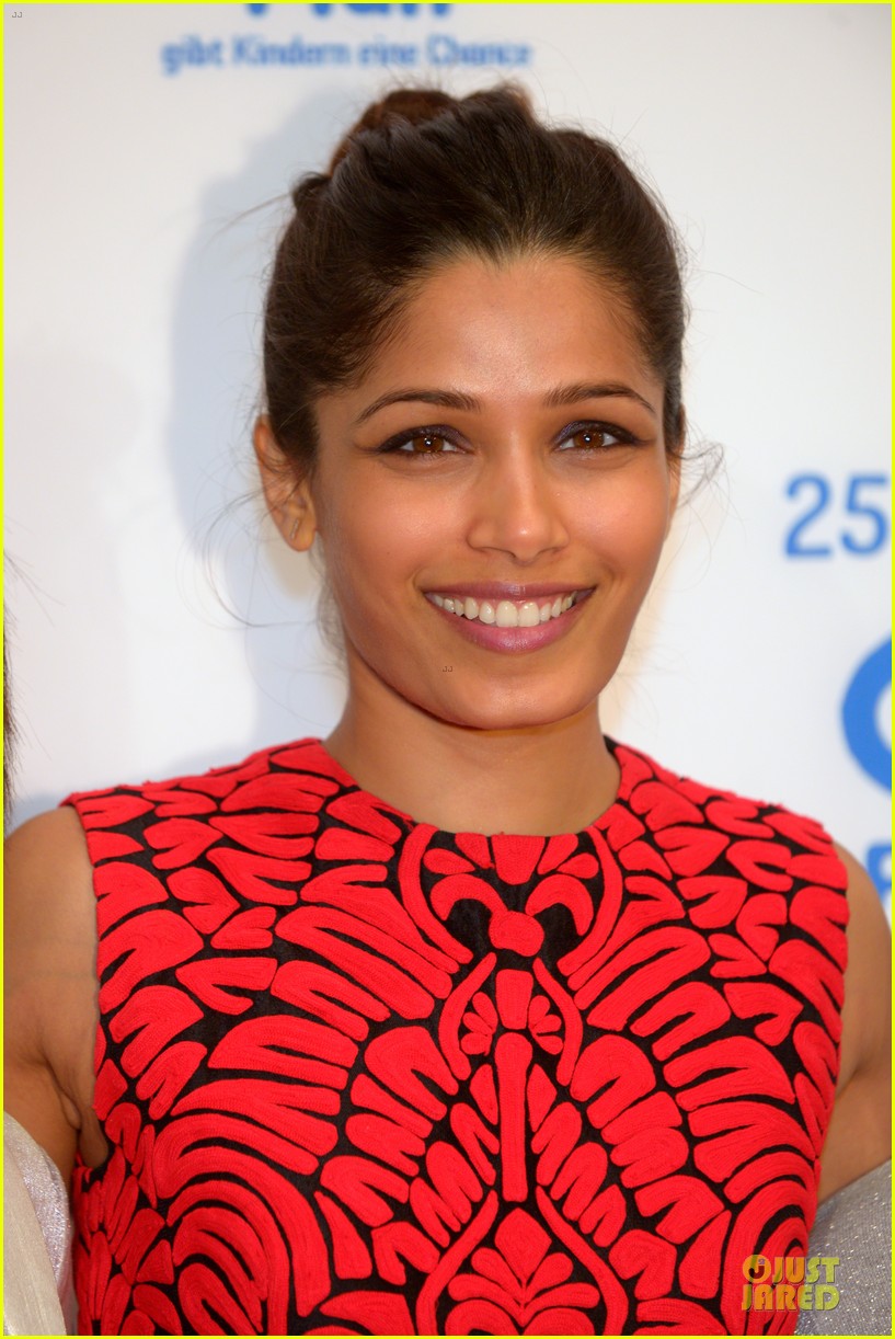 Freida Pinto Spreads the Word on 25 Years Plan International in Germany