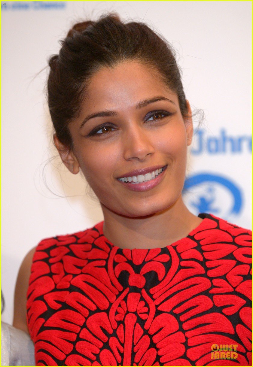Freida Pinto Spreads the Word on 25 Years Plan International in Germany