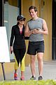 lea michele hike with buff bff jonathan groff 01