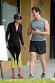 lea michele hike with buff bff jonathan groff 05