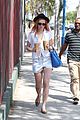 rumer willis unbuttoned shirt flies partially open in the wind 05