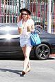 rumer willis unbuttoned shirt flies partially open in the wind 07