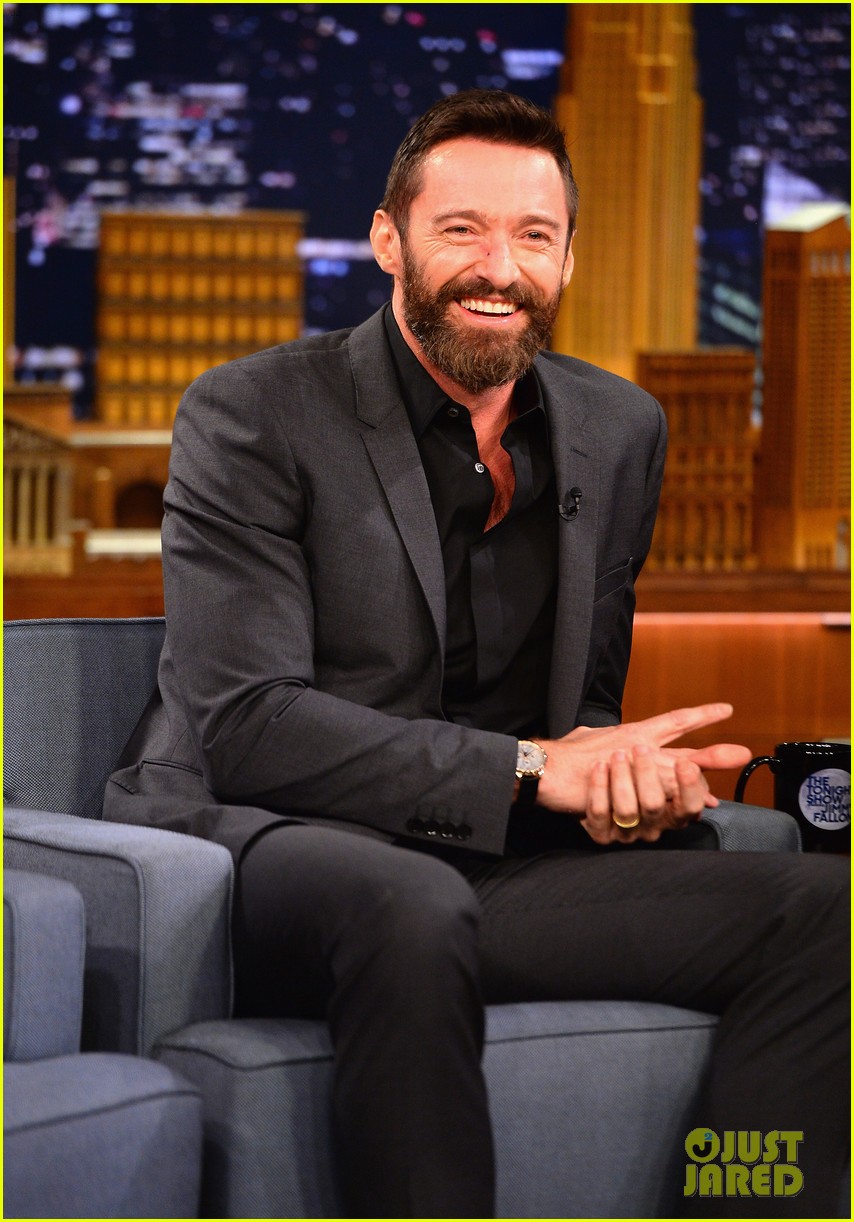 Hugh Jackman Does a Cooler Scooter Race with Jimmy Fallon! Photo