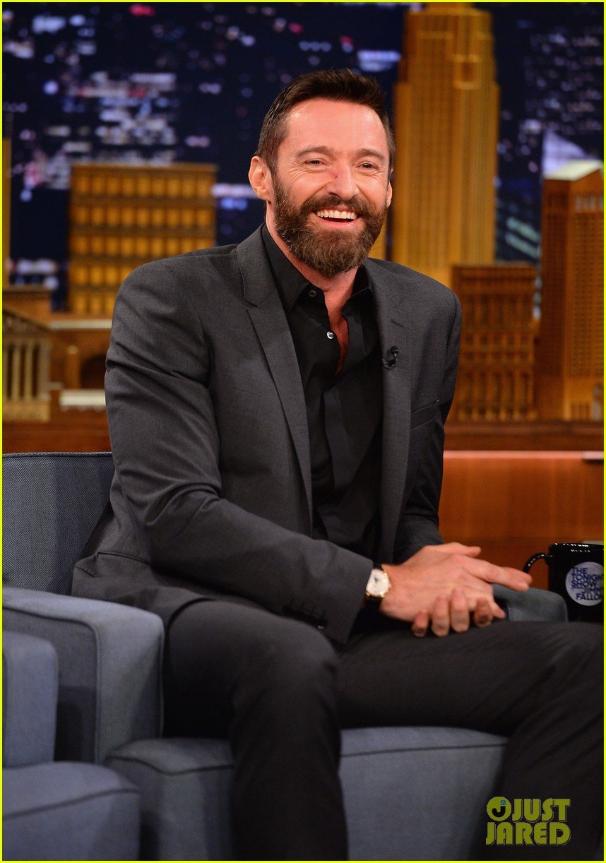 Hugh Jackman Does a Cooler Scooter Race with Jimmy Fallon! Photo