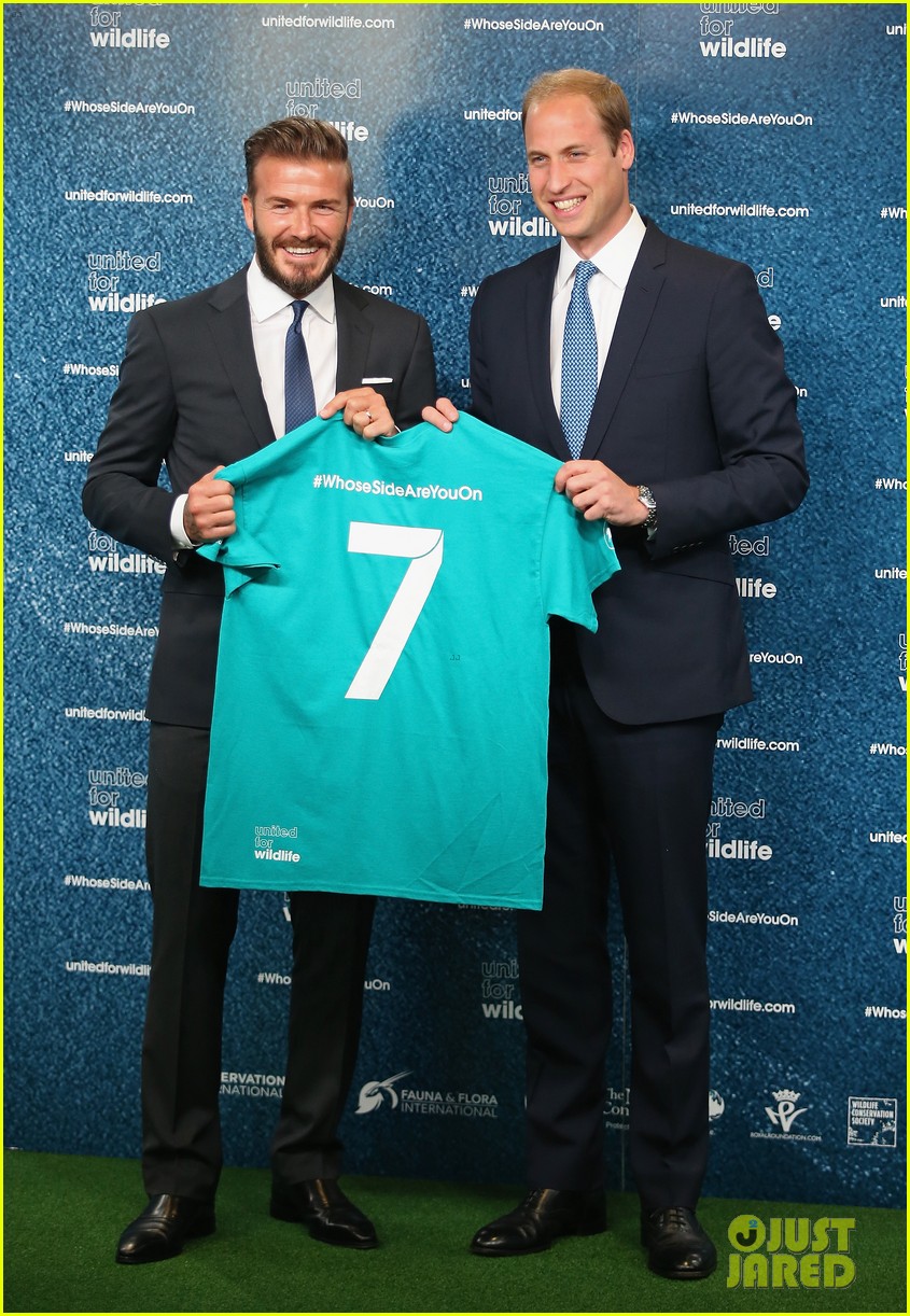 David Beckham 'Unites' with Prince William to Preserve Wildlife Photo