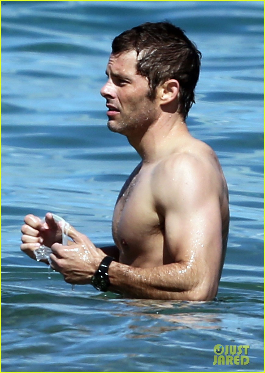 Shirtless James Marsden Shows Off Ripped Body in Hawaii 