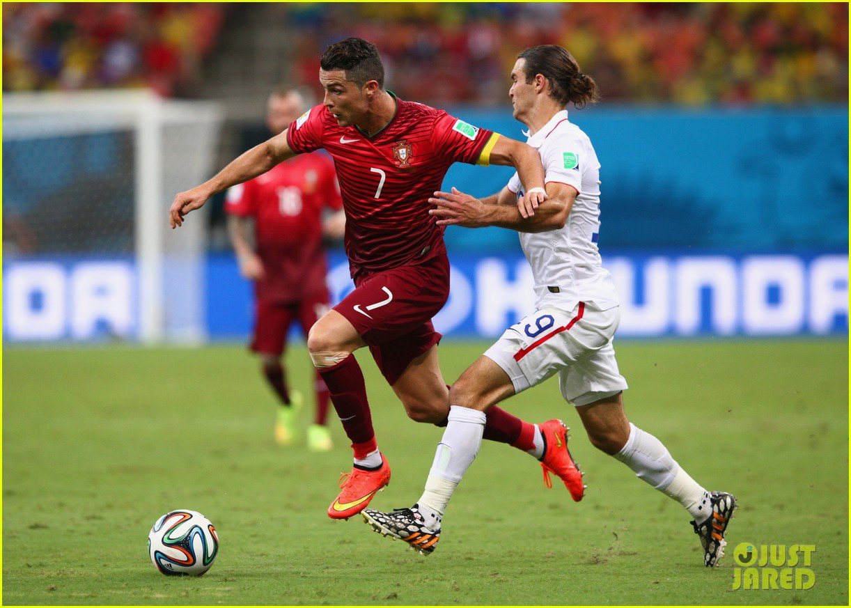 Injured Cristiano Ronaldo Takes the Field for Portugal vs. USA World