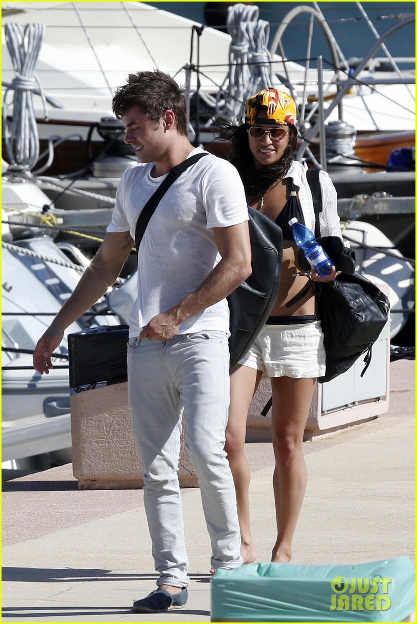 Zac Efron & Michelle Rodriguez Set Sail Together in Porto Cervo!: Photo