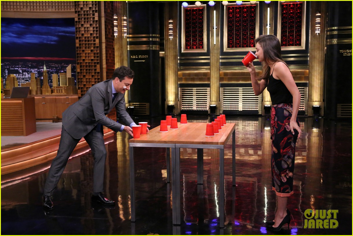 Miranda Kerr Shows Off Her Wild Side by Playing Flip Cup! Photo