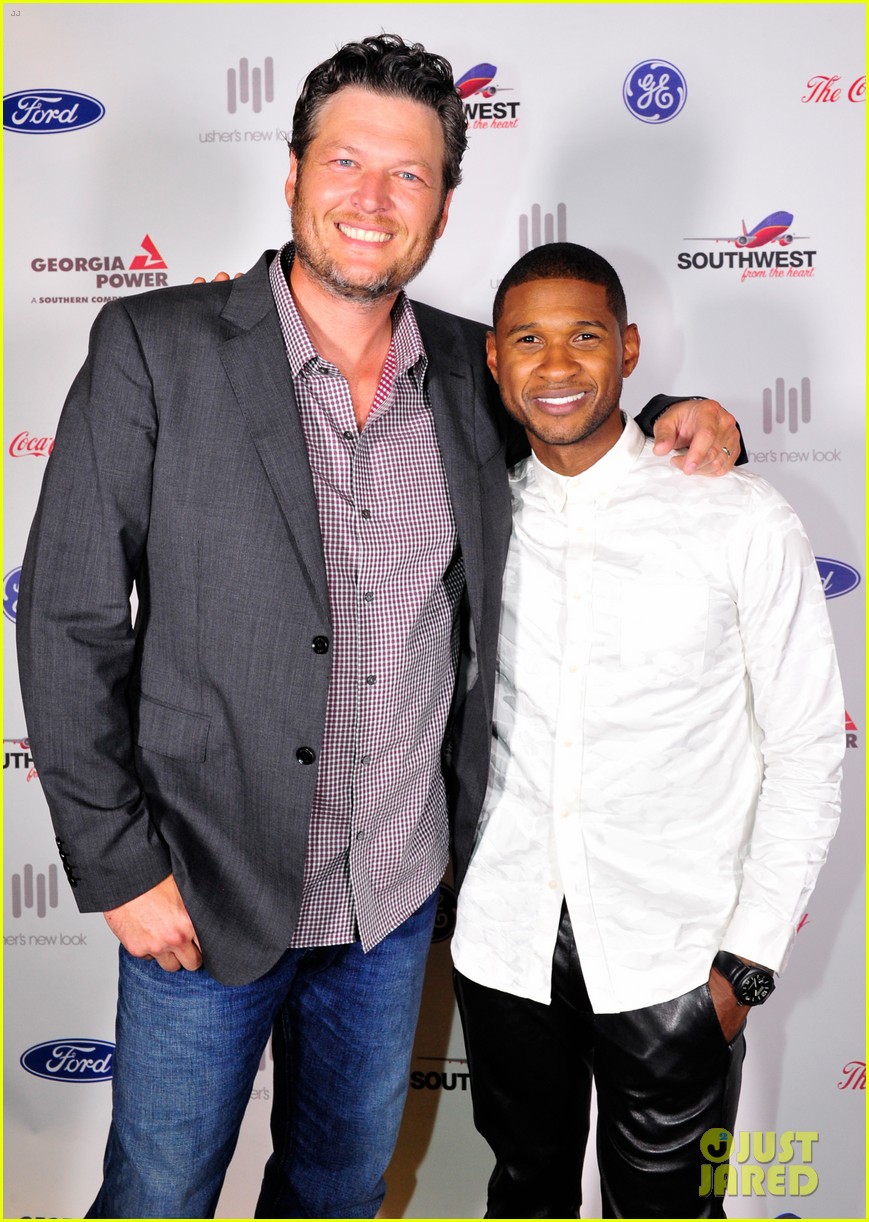 Blake Shelton Surprises Usher at His New Look Foundation 15th