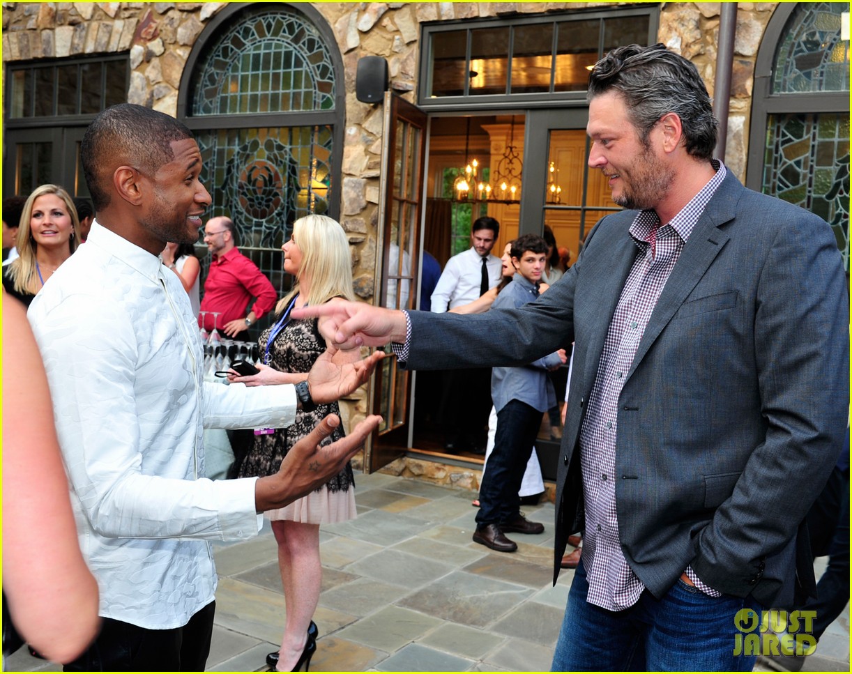 Blake Shelton Surprises Usher at His New Look Foundation 15th