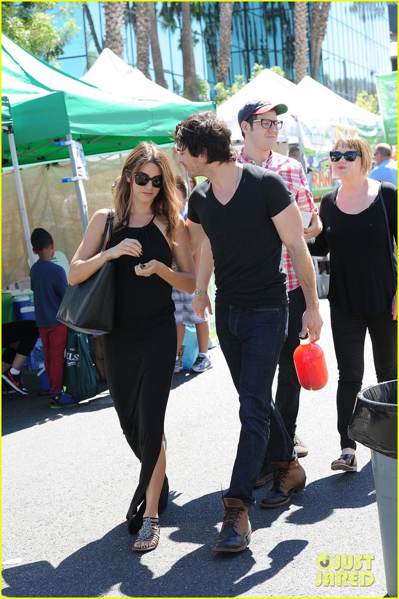 Ian Somerhalder Adorably Kisses Nikki Reed's Forehead at the Farmers