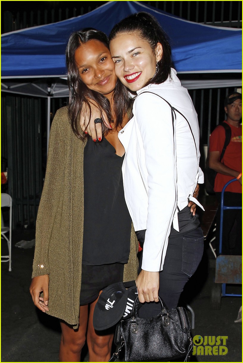 Adriana Lima, Ellen Pompeo & Jesse Williams Step Out for Rihanna