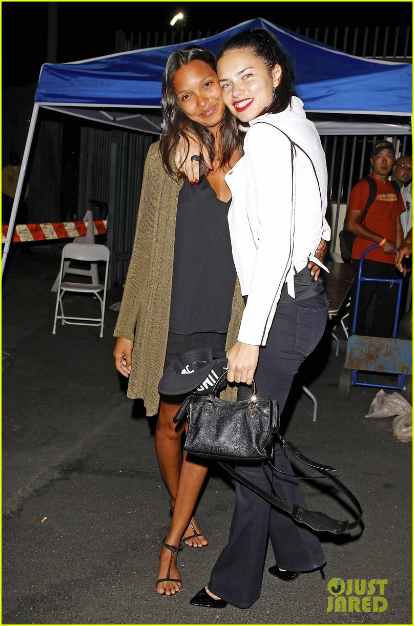 Adriana Lima, Ellen Pompeo & Jesse Williams Step Out for Rihanna