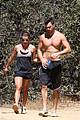 lea michele boyfriend matthew paetz goes shirtless hike 13