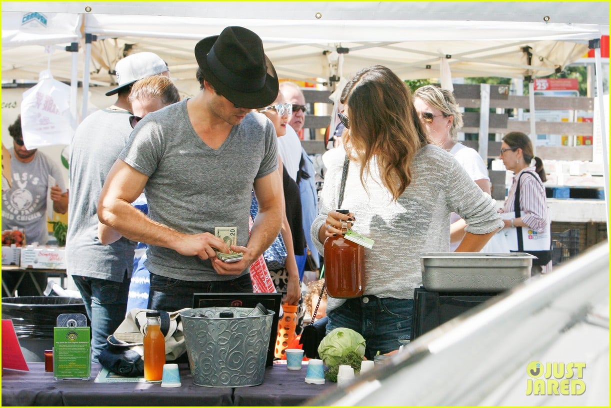 Nikki Reed & Ian Somerhalder Have a Farmers Market Date! Photo 3174143