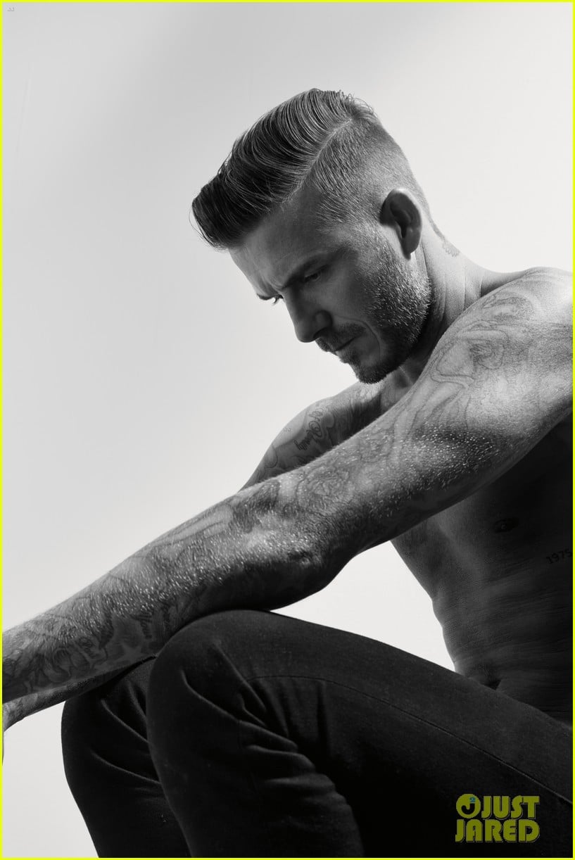 David Beckham Goes Shirtless, Admits Taking Clothes Off For Photos Gets