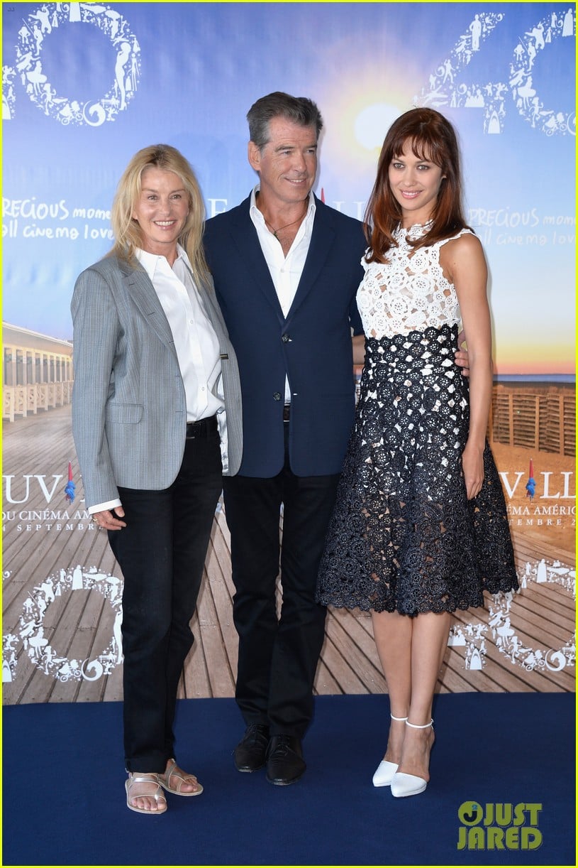 Pierce Brosnan & Olga Kurylenko Are Red Carpet Ready at 'November Man