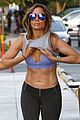 jennifer lopez flaunts abs hitting gym 05