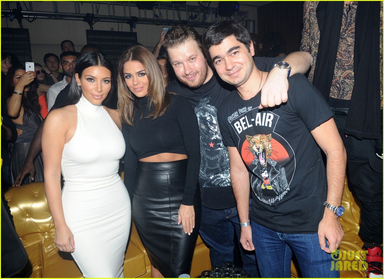 Kim Kardashian Parties with French Montana & Surprises the Troops in