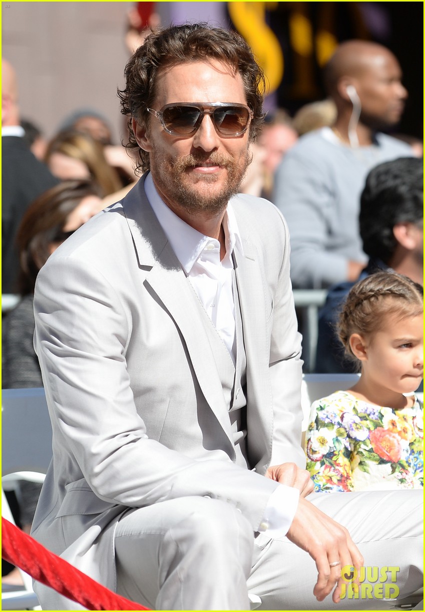 Matthew McConaughey Brings the Whole Family to Hollywood Walk of Fame