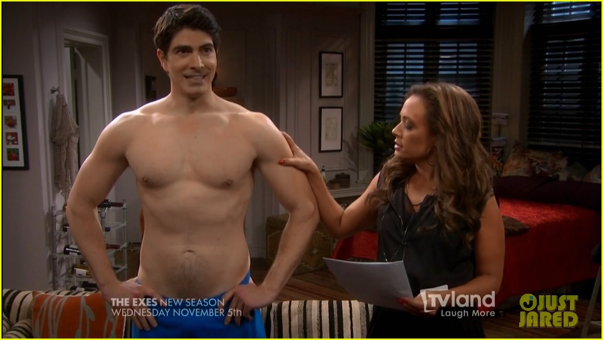 brandon routh goes shirtless the exes 103235221. 
