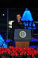 tom hanks wife rita wilson help president obama light the national christmas 07